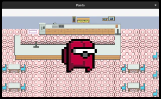 Amongus character accidentally rendered to size of full sprite sheet in raylib